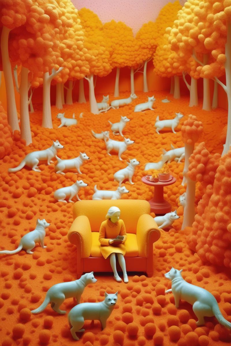 00216-2394613587-_lora_Sandy Skoglund Style_1_Sandy Skoglund Style - Frost and sunshine, it's a lovely day, You're still napping, my lovely frien.png